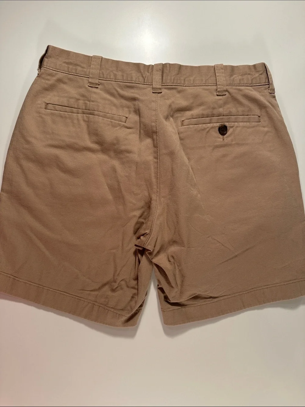 J. Crew Men's Khaki Straight Flat-Front Shorts